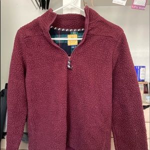 Maroon fleece quarter zip